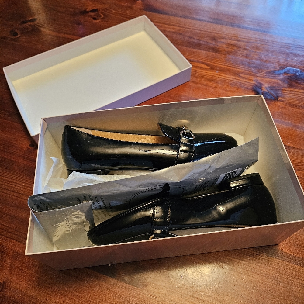 Brand New In Box Womens Black Patent Leather Loafers‎ From Browns Couture. - Picture 7 of 9